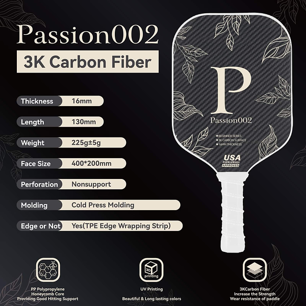 3 K Carbon Fiber Black Color